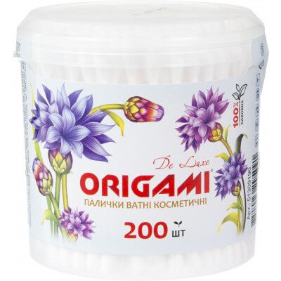 Ватні палички Origami 200шт/уп. (кругла) (4751023295091)